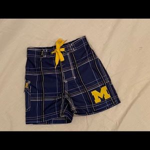 University of Michigan Infant Swim Board Shorts